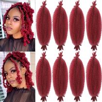 Extensões de cabelo Kossys Springy Afro Twist 16 cm, 8 pacotes