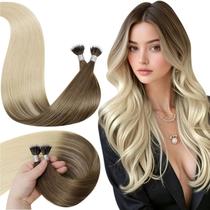 Extensões de Cabelo LaaVoo Nano Bead Ombre Loiro 56 cm 50 g