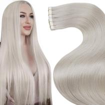 Extensões de cabelo LaAvoo Platinum Blonde Tape em 35cm 40g x20