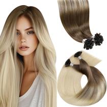 Extensões de cabelo LaAvoo U-Tip Dark Brown Remy Human Hair 16cm
