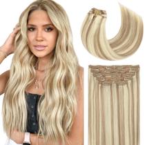 Extensões de cabelo Lacer Thick Straight Light Brown Platinum 120g Extensões de cabelo Lacer Thick Straight Light Brown Platinum 120g