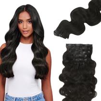 Extensões de cabelo Lashey Seamless Clip em Remy Human Hair 110g Extensões de cabelo Lashey Seamless Clip em Remy Human Hair 110g