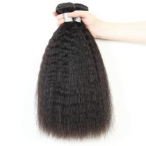 Extensões de cabelo LINYINGYH Kinky Straight 30 35 40cm Brasileiras
