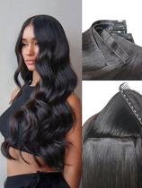 Extensões de cabelo LUVME Invisible Clip-in Body Wave 16
