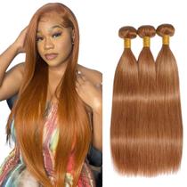 Extensões de Cabelo MLMYBAYEA 24-28" Castanho-claro Liso