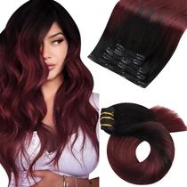 Extensões de cabelo Moresoo Clip em cabelo humano real 10 polegadas 70g