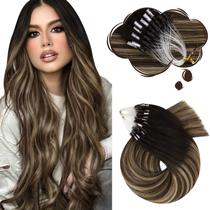 Extensões de cabelo Moresoo Micro Link Human Hair 14 polegadas 50g Extensões de cabelo Moresoo Micro Link Human Hair 14 polegadas 50g