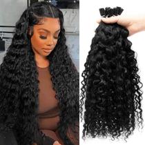 Extensões de cabelo Munx Wet and Wavy I Tip 60cm 1B Nature Black Extensões de cabelo Munx Wet and Wavy I Tip 60cm 1B Nature Black