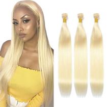 Extensões de cabelo Nuailisex 613 Blonde Straight 35-45cm Extensões de cabelo Nuailisex 613 Blonde Straight 35-45cm