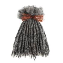 Extensões de Cabelo Orientdreads 25 cm Pontas Cacheadas Sal e Pimenta