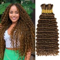 Extensões de cabelo Popway Brown Bundles 150g 35cm 6 pacotes