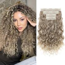 Extensões de cabelo REECHO Curly, 4 peças, clipe de 40 cm em trama de renda Extensões de cabelo REECHO Curly, 4 peças, clipe de 40 cm em trama de renda