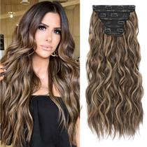 Extensões de cabelo REECHO HE001 sintéticas naturais para mulheres Extensões de cabelo REECHO HE001 sintéticas naturais para mulheres