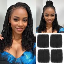Extensões de Cabelo Renyarch 16" Afro Kinky Cacheado 4 Pacotes Extensões de Cabelo Renyarch 16" Afro Kinky Cacheado 4 Pacotes