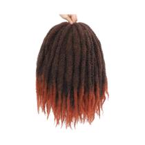 Extensões De Cabelo Sintético Afro Kinky Marley Twist Para Tranças, 10-18 Polegadas, Para Mulheres