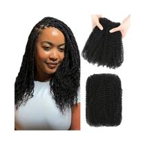 Extensões De Cabelo Sintético Afro Kinky Para Reparo De Dreadlocks E Tranças