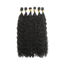 Extensões De Cabelo Sintético Longas E Cacheadas Ombre Resistentes Ao Calor 22-30 Polegadas Fibra