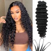 Extensões de cabelo Ssawhair Deep Wave sem nós 18" 60 g Extensões de cabelo Ssawhair Deep Wave sem nós 18" 60 g