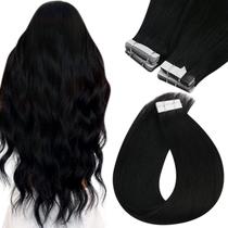 Extensões de cabelo Sunny Hair Tape em preto azeviche 70 cm 20 unidades 50 g Extensões de cabelo Sunny Hair Tape em preto azeviche 70 cm 20 unidades 50 g