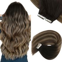 Extensões de cabelo Sunny Hair Tape em preto Ombre 14 polegadas 50g Extensões de cabelo Sunny Hair Tape em preto Ombre 14 polegadas 50g