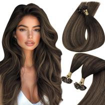 Extensões de cabelo Sunny Hair U Tip 50cm Balayage Dark Brown