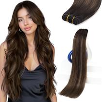 Extensões de cabelo Sunny Hair Weft Human Hair 30cm Ombre Brown Extensões de cabelo Sunny Hair Weft Human Hair 30cm Ombre Brown