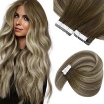 Extensões de cabelo Sunny Tape em cabelo humano Balayage Brown Extensões de cabelo Sunny Tape em cabelo humano Balayage Brown