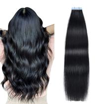 Extensões de cabelo SUYYA Tape em cabelo humano 22" Jet Black Extensões de cabelo SUYYA Tape em cabelo humano 22" Jet Black