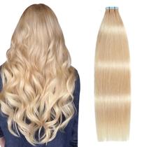 Extensões de cabelo SUYYA Tape em cabelo humano 40g 16cm Loiro claro Extensões de cabelo SUYYA Tape em cabelo humano 40g 16cm Loiro claro