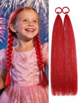 Extensões de cabelo TASHEEMA Red Ponytail 20cm, 2 pacotes Extensões de cabelo TASHEEMA Red Ponytail 20cm, 2 pacotes