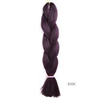 Extensões de cabelo, trança sintética, cabelo de 60 cm para mulheres
