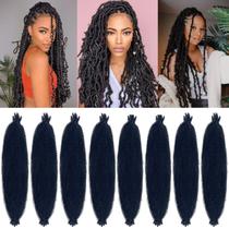 Extensões de cabelo Udinese Springy Afro Twist 24 polegadas, 8 pacotes