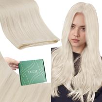 Extensões de Cabelo Ugeat Loiro Platinado 45 cm 50 g Macias
