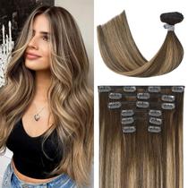 Extensões de cabelo UGOTRAYS Balayage Real Human Hair 40cm 120g Extensões de cabelo UGOTRAYS Balayage Real Human Hair 40cm 120g