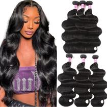 Extensões de cabelo UNICE Brazilian Body Wave 3 Bundles 300g