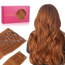 Extensões de cabelo Wennalife Clip em cabelo humano real 22 polegadas 150g
