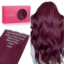 Extensões de cabelo Wennalife Seamless Clip em 24" 160 g cor de vinho claro