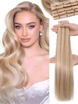 Extensões de cabelo WIGNEE 18" Strawberry Blonde Double Weft