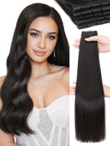 Extensões de cabelo WIGNEE Natural Black 100% Remy Human 18