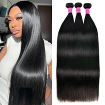 Extensões de cabelo Willy Straight 10A 26cm 28cm 30cm 3 pacotes