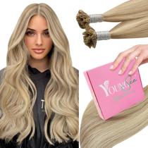 Extensões de cabelo YoungSee U Tip Human Hair Blonde 14 em 50g