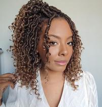 Extensões de cabelo ZRQ Goddess Locs Crochet Hair, pacotes de 10 polegadas x8