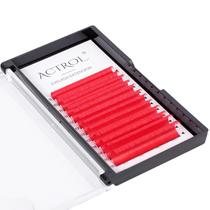 Extensões de cílios ACTROL Colored Easy Fan 9-16 mm Red D Curl Extensões de cílios ACTROL Colored Easy Fan 9-16 mm Red D Curl