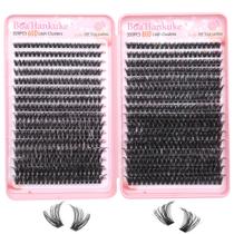 Extensões de cílios Boahankuke 640 unidades D Curl Volume Lashes