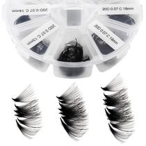 Extensões de cílios de volume pré-fabricadas WENDY LASHES 500 Fans 20D