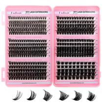 Extensões de cílios FADLASH 40D-200D curvatura D, clusters volumosos e leves Extensões de cílios FADLASH 40D-200D curvatura D, clusters volumosos e leves