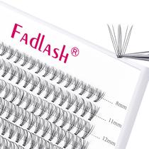 Extensões de cílios FADLASH Lash Clusters 10D C Curl 8-15mm