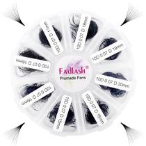 Extensões de cílios FADLASH Ventiladores pré-fabricados 10D 0,07D 15-20mm
