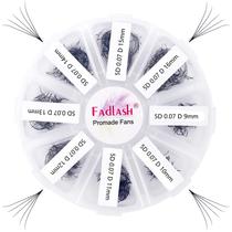 Extensões de cílios FADLASH Ventiladores pré-fabricados 5D-0,07D 9-16mm