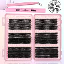 Extensões de cílios Gmagictobo Lash Clusters Volume Cluster 590 unidades de cachos de cílios DIY Cílios Clusters Lash Bond e Seal Lash Tweezers Extensões de cílios Gmagictobo Lash Clusters Volume Cluster 590 unidades de cachos de cílios DIY Cílios Clusters Lash Bond e Seal Lash Tweezers